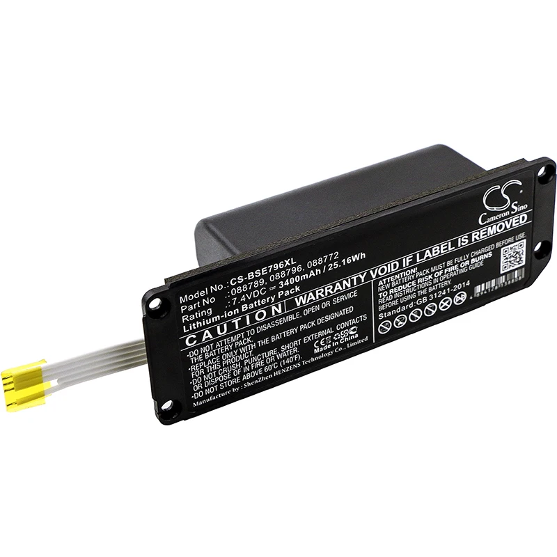 

Cameron Sino 3400mAh Battery 088772 for BOSE Soundlink Mini 2 Batttery