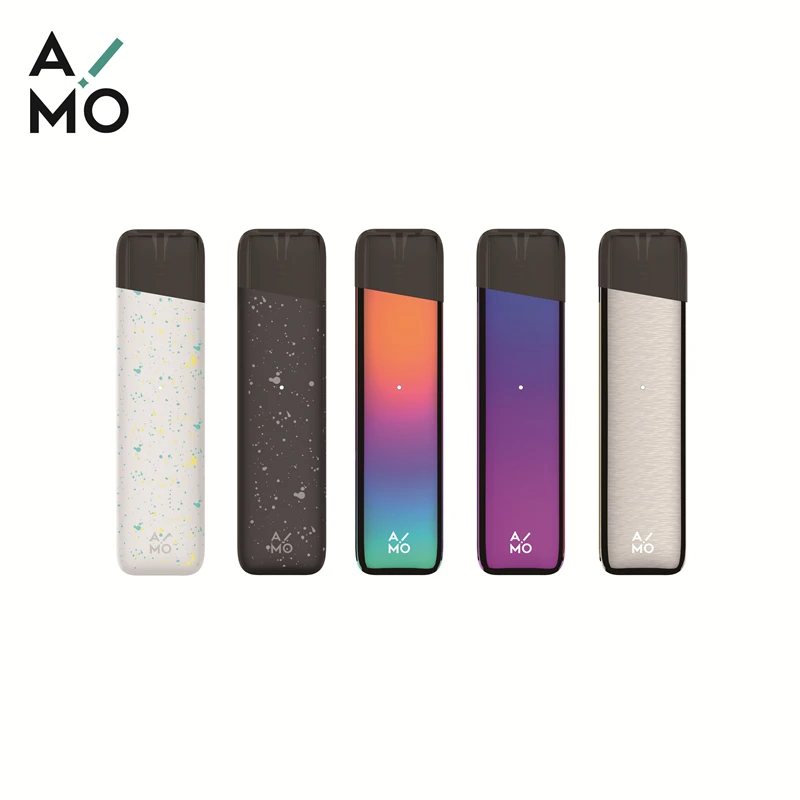 

Electronic Cigarette OVNS Aimo Mount Pod Vape Kit 400mAh Battery 1.8ml Capacity 1.2ohm Ceramic Coils Vaporizer VS Caliburn kit