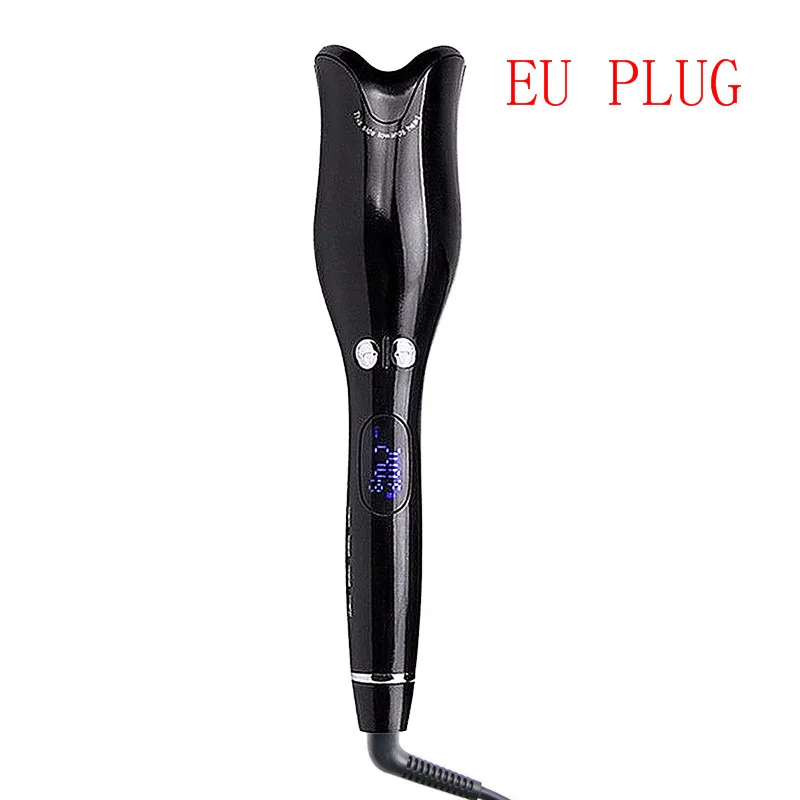 Прямая поставка, автоматическая Плойка для завивки волос, палочка для завивки волос, 1 дюйм, вращающаяся керамическая палочка для завивки волос, волшебная палочка для завивки волос, салон - Цвет: EU PLUG