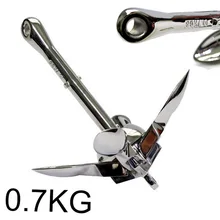 Crochet marin pliant en acier inoxydable 0.7, 316 KG, matériel d'ancrage pour Yacht marin, pièces durables, accessoires d'ancrage de bateau