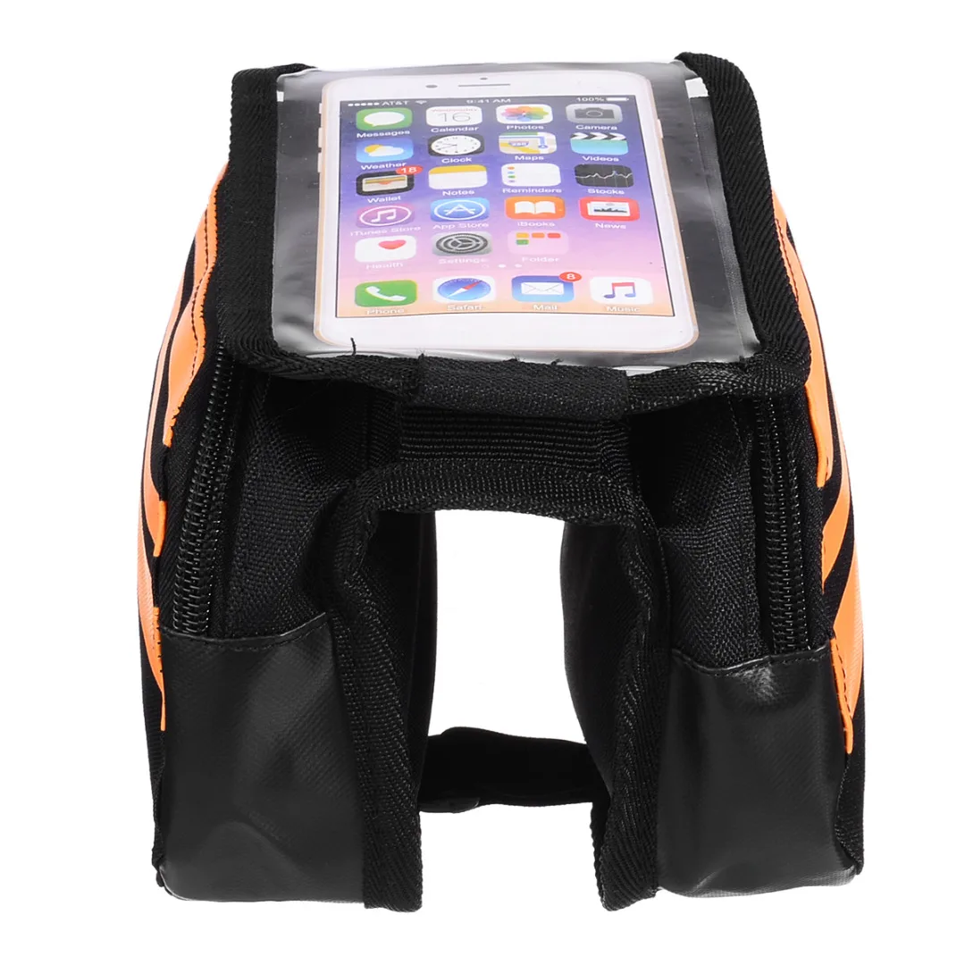 1PC Bicycle Bags Cycling Accessories High-quality MTB Bike Bag Front Tube Bag Bicycle Mobile Phone Touch Screen Pouch