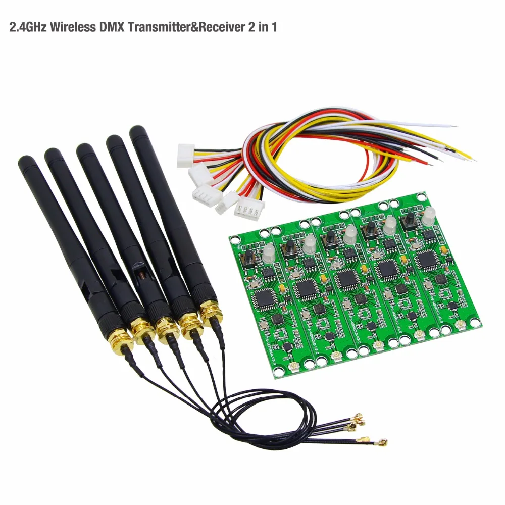 Заводская Акция! 5 шт./лот Wi Fi передатчик и приемник 2 в 1 PCB модуль DMX512 контроллер