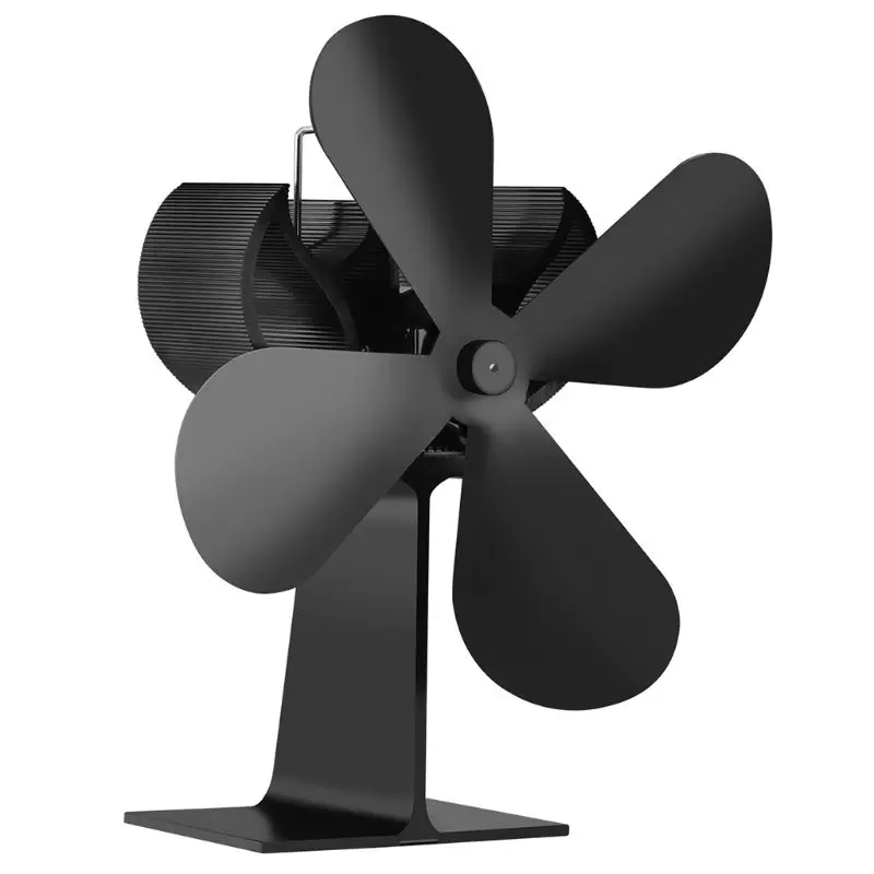 

Wood Heater 4 Blades Stove Eco Fan Stove Fireplace Fire Heat Powered Circulating Fans Ultra Quiet