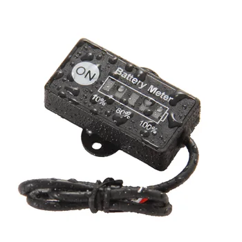 preço 5 LEVOU BARRA De Exibição Mini Medidor De Bateria Indicador De Bateria 12/24 V Para A Motocicleta Carrinhos De Golfe Tensão De Teste De Bateria