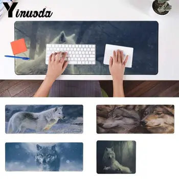 

Yinuoda 2018 New wolf Rubber PC Computer Gaming mousepad Size for 250*290 300*900 400*900cm