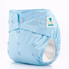 JinoBaby AIO один размер Многоразовые подгузники держать сухой подгузник брюки-милый синий