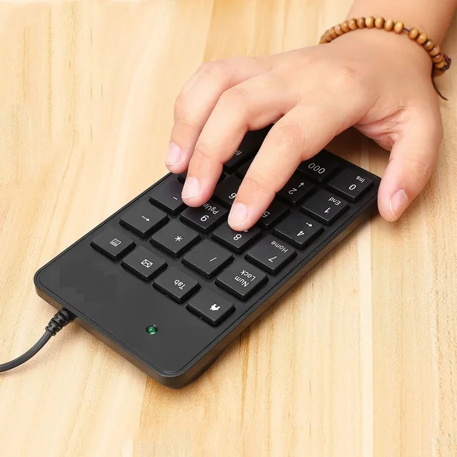10pcs Mini 23-Keys USB Number Pad Keypad Numeric Keyboard For Laptop Notebook