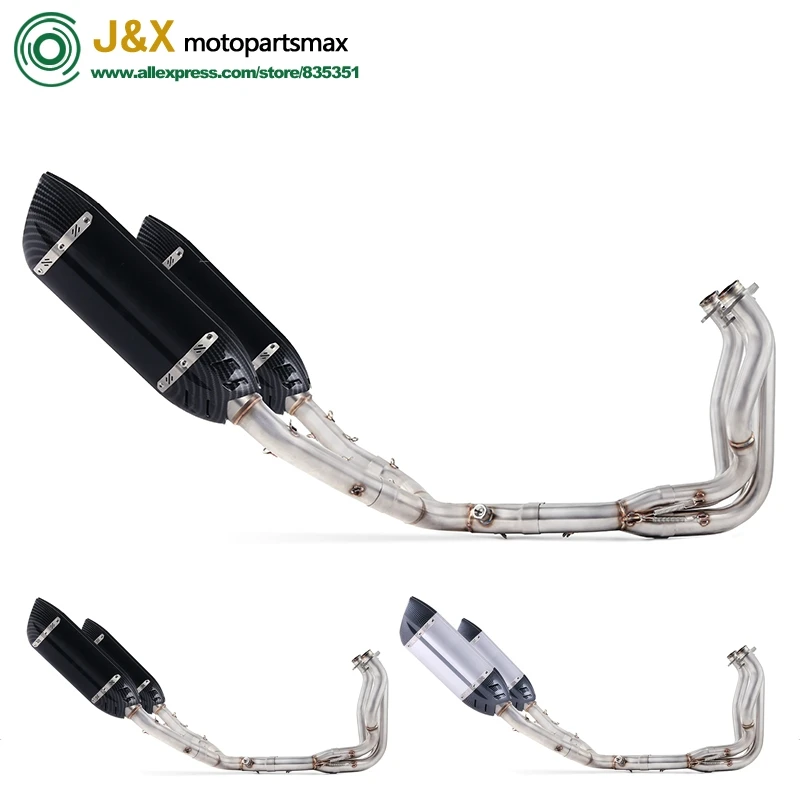 

Z1000 motorcycle Exhaust middle pipe full system slip on FOR KAWASAKI Z1000 2010-2016 2011 2012 2013 2014 2015 2016