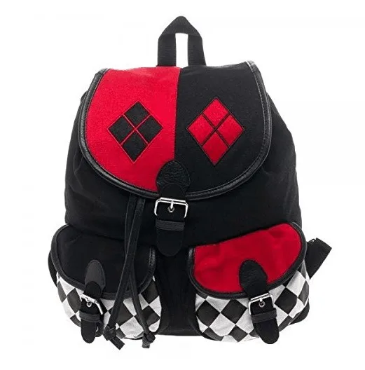 

Suicide Squad Harley Quinn Schoolbag Haley single buckled Bag Shoulder Bag Backpack canvas