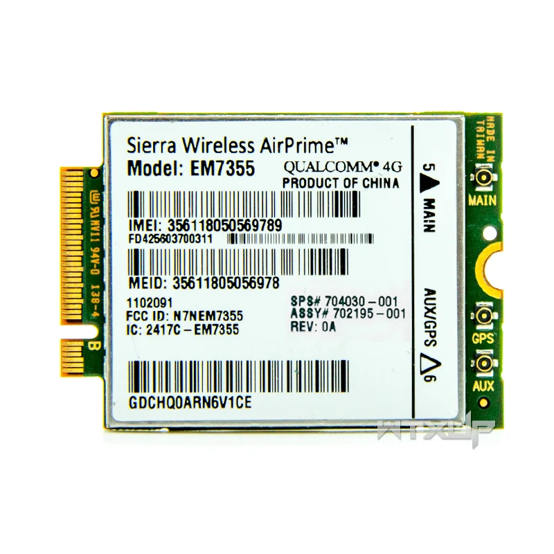 Беспроводной модуль Gobi5000 Sierra Airprime EM7355 LTE EVDO/HSPA WWAN NGFF unlock 4G SPS 704030 для HP Elitebook 820 840 850 G1