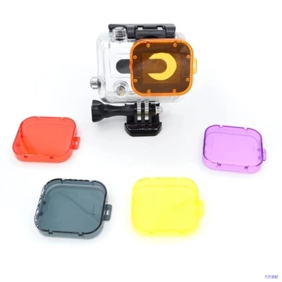 Фильтр для подводной съемки для Gopro 3 SJ4000 кубическая крышка объектива Защита объектива водонепроницаемый фильтр для Gopro 3 SJ4000