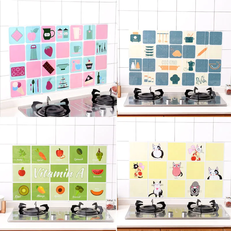 

Waterproof Self Adhesive Home Bedroom Decor Oil Sticker Decal 1 Pcs Aluminum Foil Paper Art Accessories Kitchen Wall Stickers