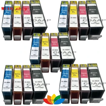 

20 Compatible Ink Cartridges for HP 564XL Black Cyan Magenta Yellow For hpC5400 C5370 C5383 C5393 C6340 C6380 Printer