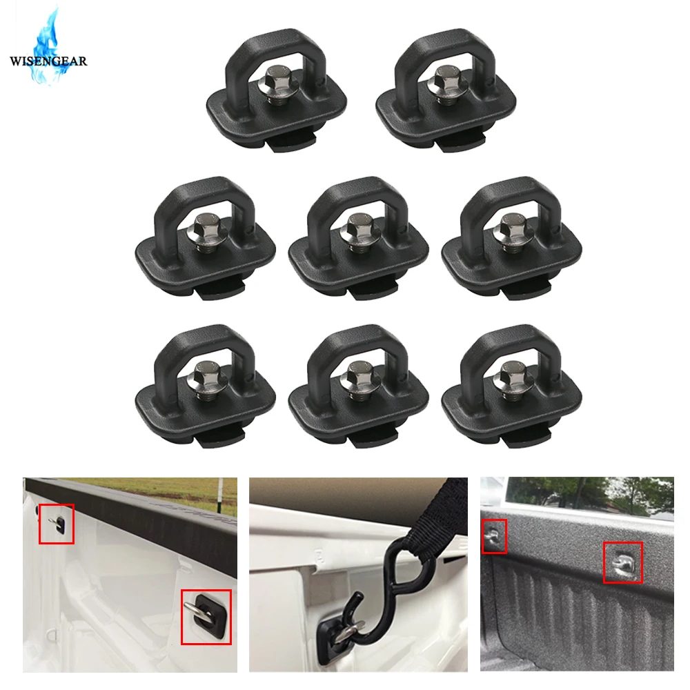 4xTie Down Anchor Truck Bed Side Wall Hook Anchors Fit For GMC Chevy