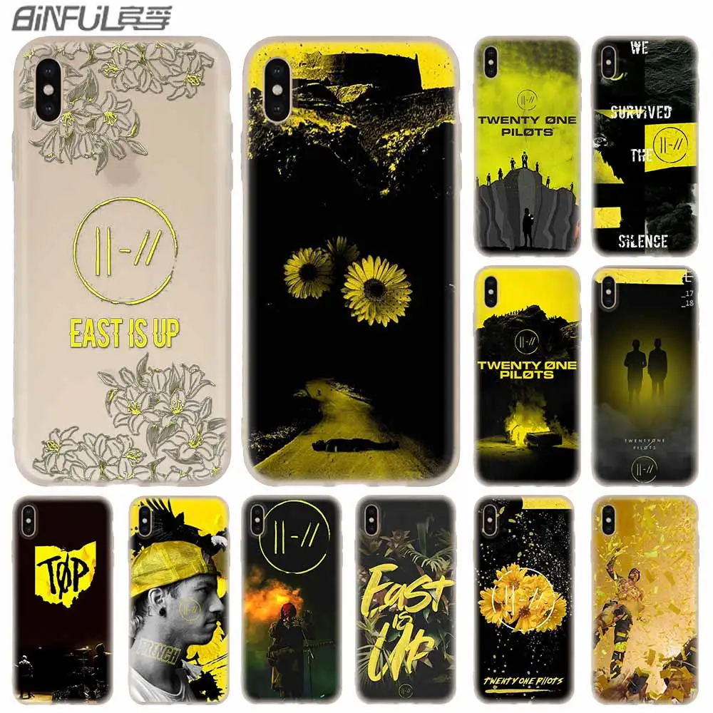 Силиконовый мягкий чехол для iPhone 11 12 Pro X XS Max XR 6 6S 7 8 Plus 5 Mini SE 2020 Twenty One Pilots 21
