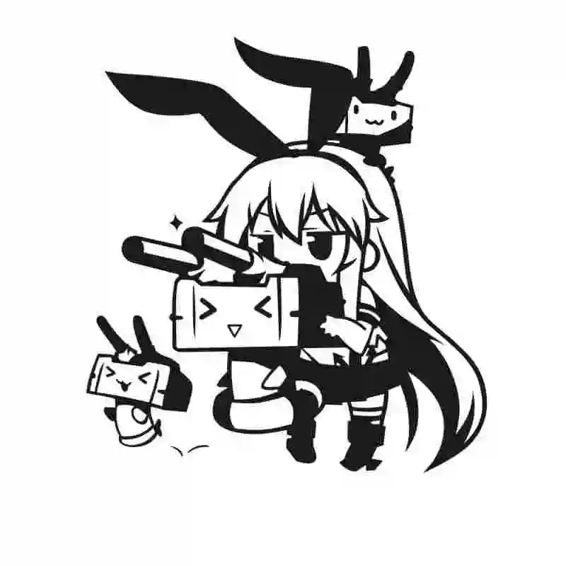 Kantai Коллекция Наклейка на стену аниме наклейка машину виниловая s Декор домашнее