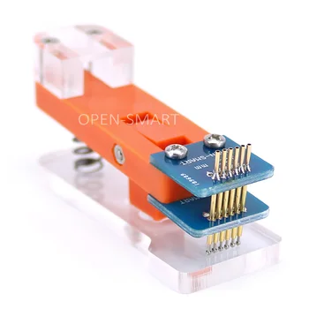 

Programmer Module PCB Test Fixture 1*6P 1.27mm Test Tool Gold-plated Probe for test module,Upload code for MCU development board