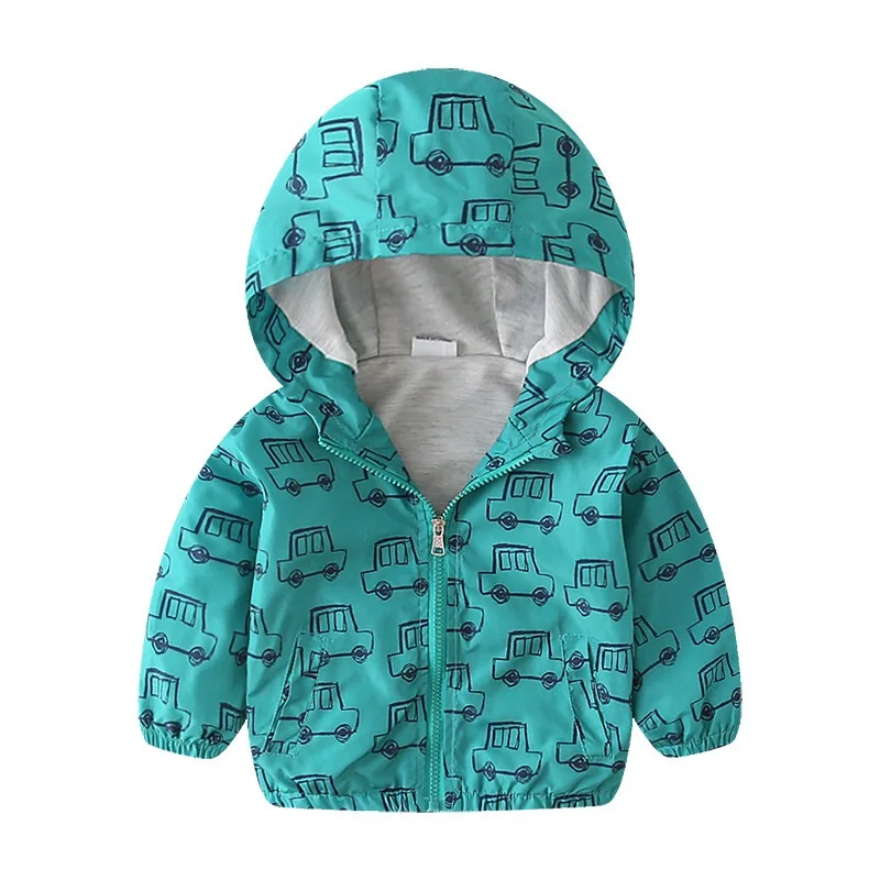 CROAL chery/милая детская верхняя одежда и пальто с машинкой, кошкой, динозавром; детская куртка для мальчиков; детская весенне-осенняя одежда; куртки; 90-130 см