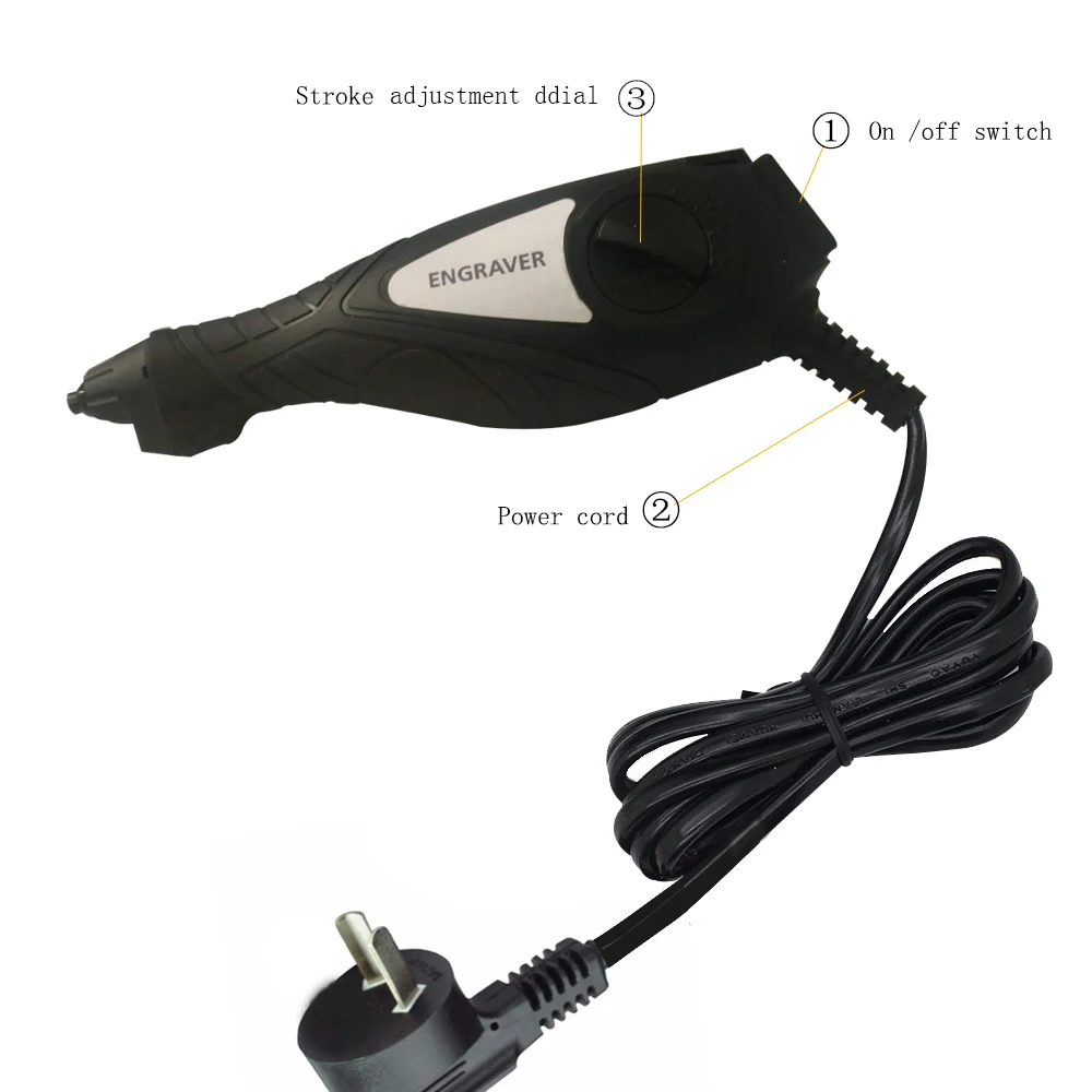 

Free Shipping Electric Engraver Pen Carving Pen Set Plotter Engraving Machine Chisel With Tungsten Tips Lettering Head AD1023