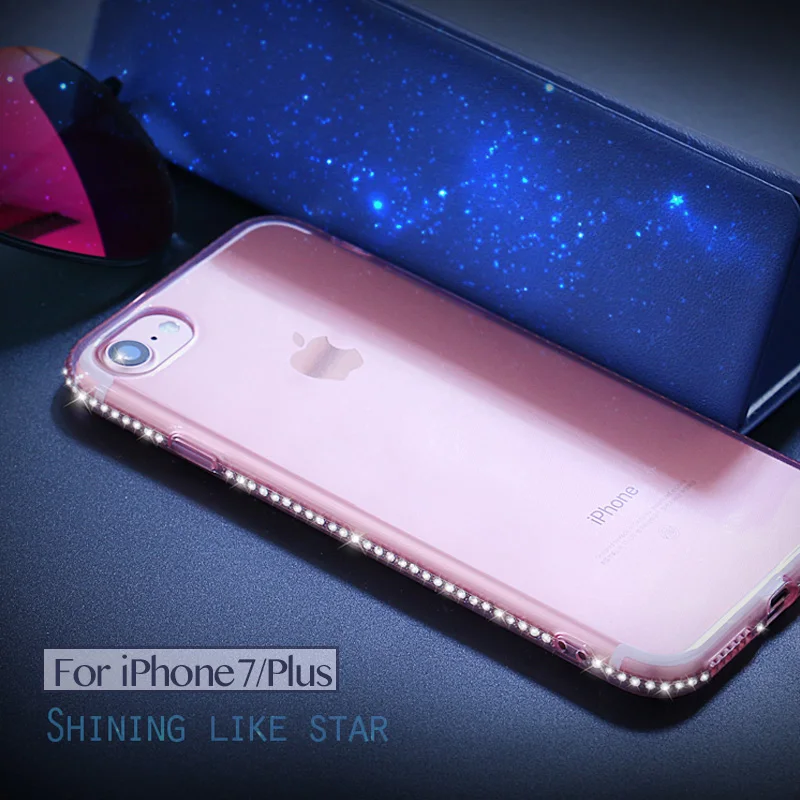 New arrival Top quality Rhinestone TPU case for ip...