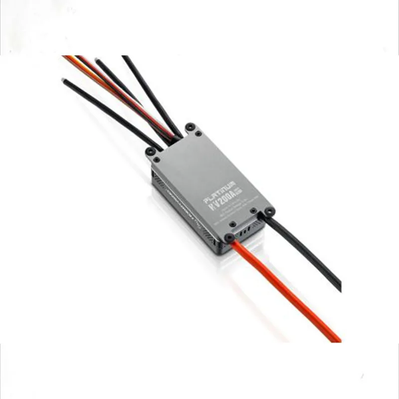 

Hobbywing Platinum HV 200A V4.1 6-14S Lipo SBEC / OPTO Brushless ESC for RC Drone Quadrocopter Helicopter Aircraft