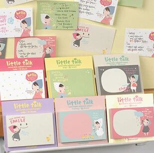 

2pcs/lot Korean Style/Lovely Girl Notebook/ Notepad / Memo Pads / Writing scratch pad for office-6styles
