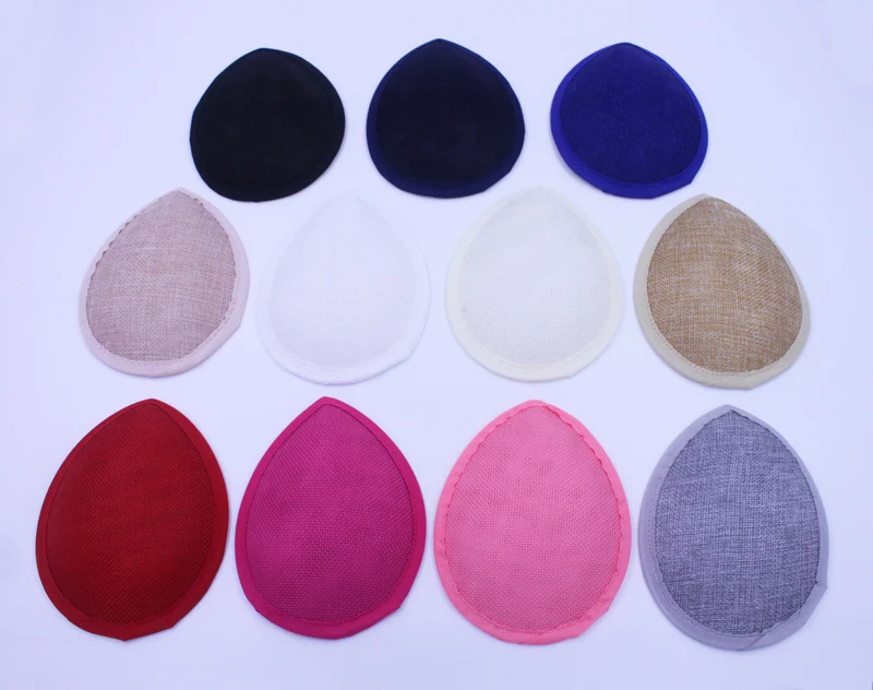 Teardrop Millinery Form Round Buckram Base Circle For Making Fascinator Hat 13.5*10.5 cm 20pcs/lot |