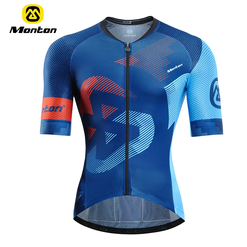 Monton Men Short Sleeve Cycling Jersey Bike MTB Bicycle Clothes For