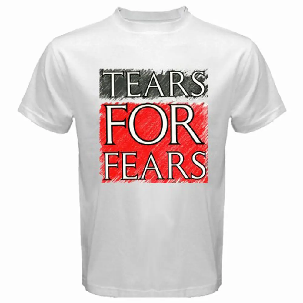 

Clothing Tshirt New Tears For Fears Rock Band Cover Logo Men's White T-shirt Size S To 3xl Stranger Things Design T Shirt