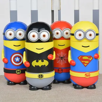 

280ML Black Red Blue Yellow Minions Stainless Steel Vacuum Cup Thermo Cup Stainless Steel Water Bottle Thermo Vacuum Cup