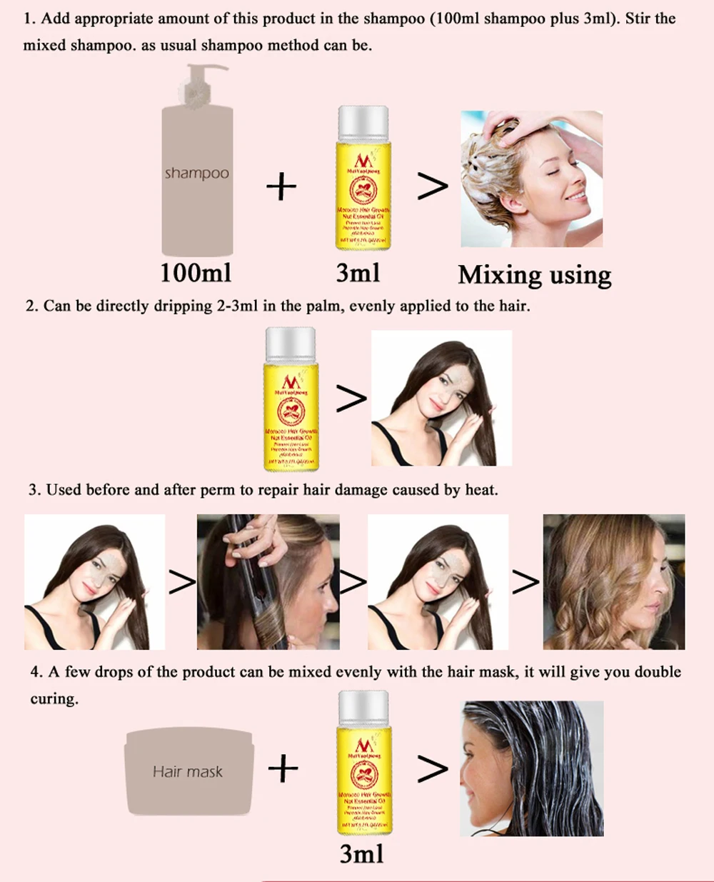 Быстрый мощный средство для роста волос масло быстрее расти роста шампунь для остановки выпадения волос лечение сущность ремонт выпадение