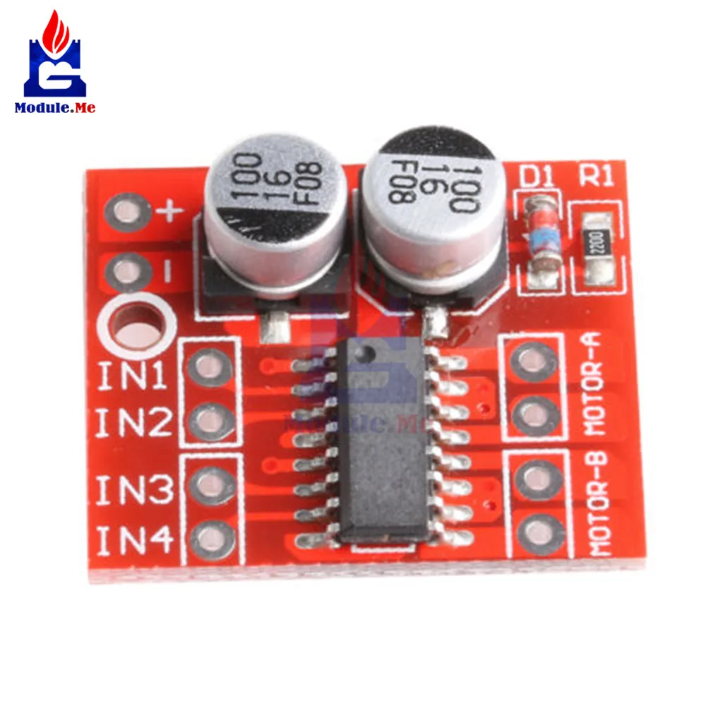 

1.5A 2-Way MX1508 DC Motor Driver Module PWM Speed Dual H-Bridge Stepper L298N