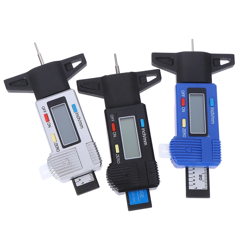 

1 pcs Digital Tread Depth Gauge High Accuracy Tire Thread Tester Gauge Measurer with LCD Display Measuring Gauge