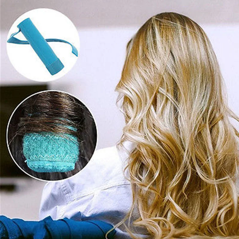 Styler-in-Sleep-Kit-Long-NIP-8-Teal-Rollers-Manual-Curlers-6-Long-Shark-Tank-Curlers