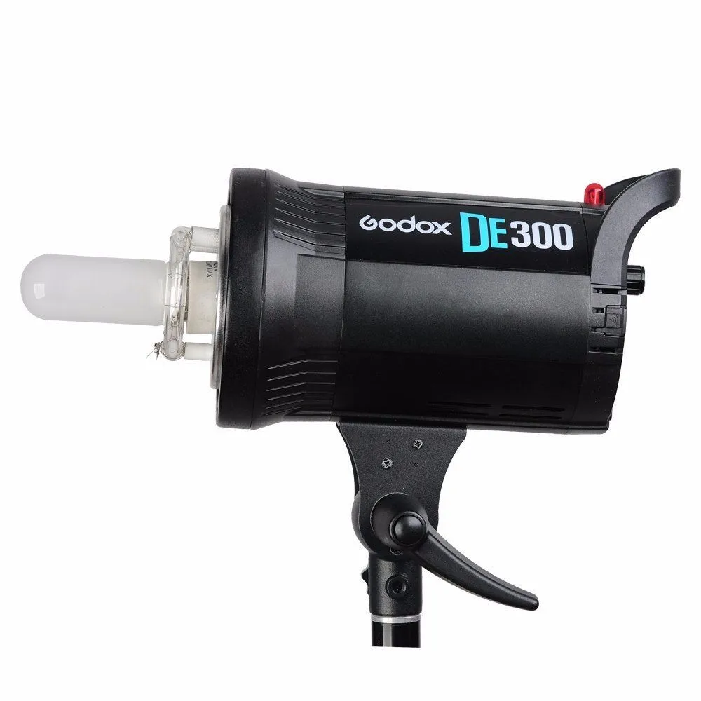 US $118.90 Godox DE300 300W Compact Studio Flash Light Strobe Lighting Lamp Head 300Ws 220V GN58 5600K