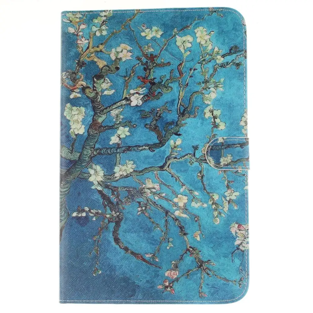 

For Samsung Galaxy S2 9.7 T810 T815 Van Gogh PU Leather Tablet Stand Case For Samsung Galaxy Tab Tab E 9.6 T560 Tab S T700 T800