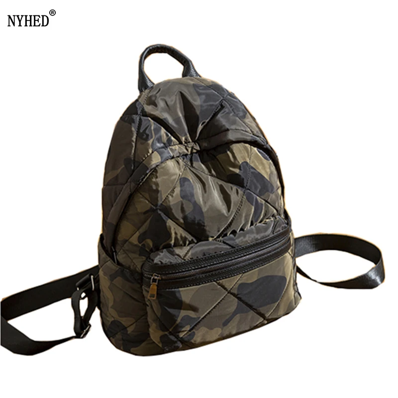 

NYHED Soft Backpack For Women Causal Oxford Camouflage Space Bag Backpacks 2019 New Fashion Bag