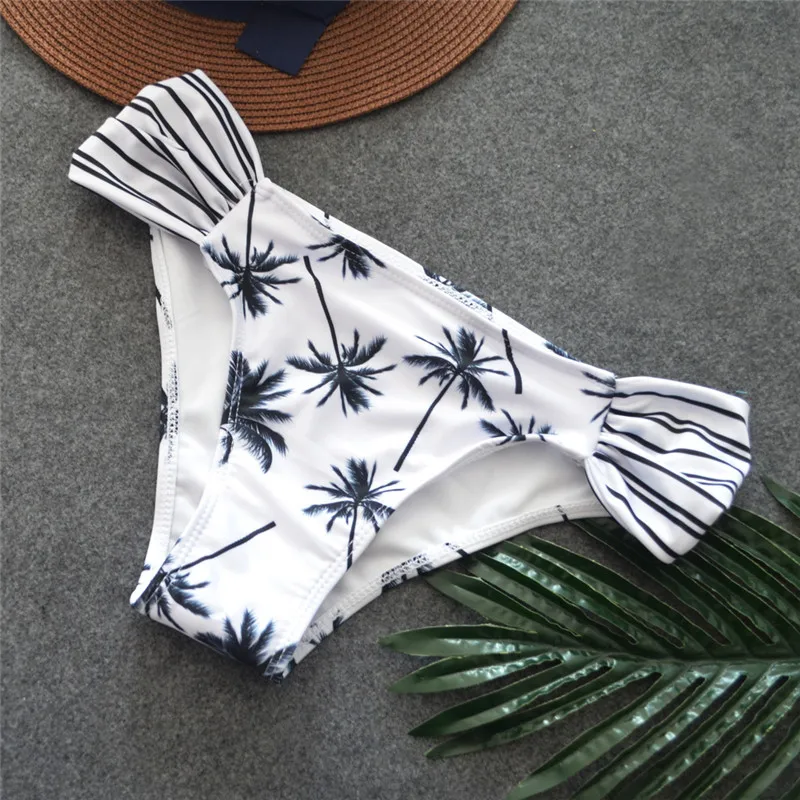 Bikinis 2018 Mujer Push Up Print Separate Swimsuit Women Biquini Swinwear Female Bathing Suit Coconut Tree Swim Suit Plavky