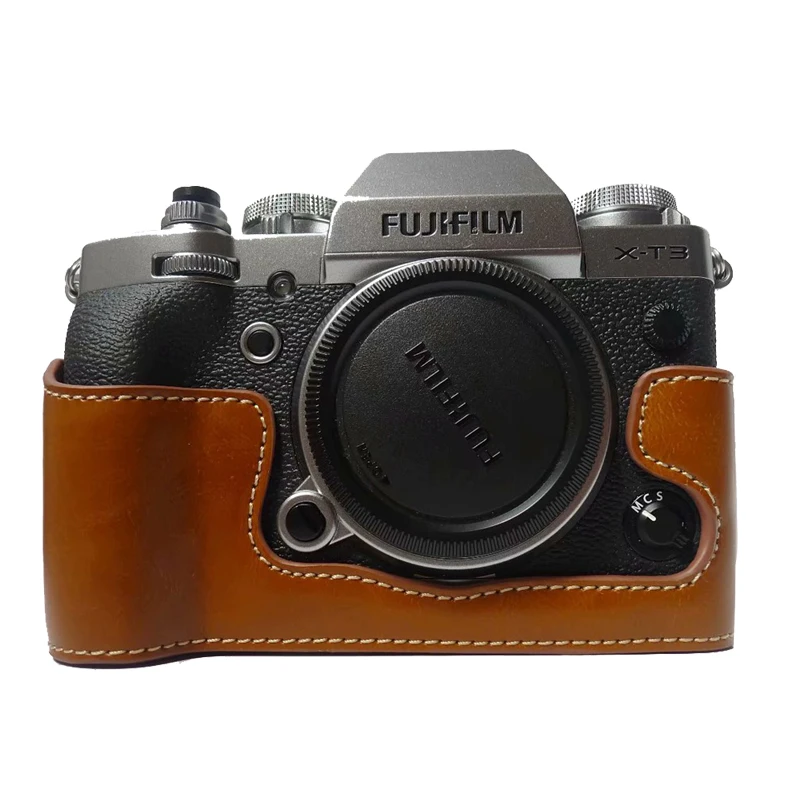 High Quality for Fujifilm X T3 / X T2 Camera Bag Protective Case PU