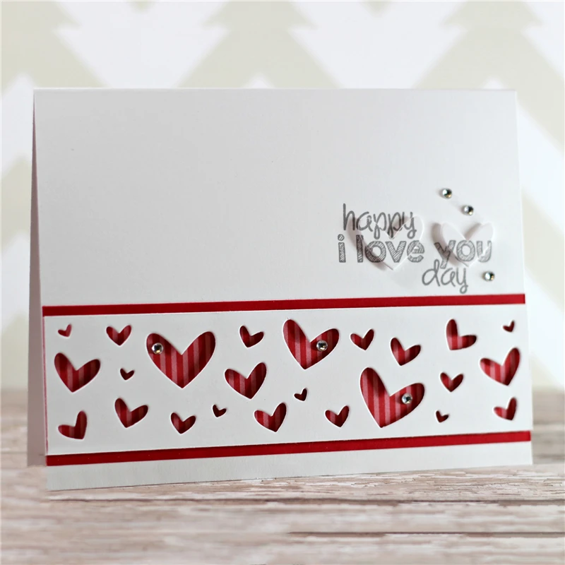 

Naifumodo Hearts Lace Dies Metal Cutting Dies for Embossing DIY Paper Cards Embossing Stencil Card Making New Cutting Dies