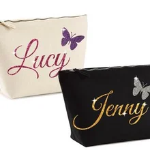 Индивидуальные имена свадебный подарок подружки невесты макияж косметички mankeup уникальные подружки невесты цветок подарок для невесты вечерние сумки