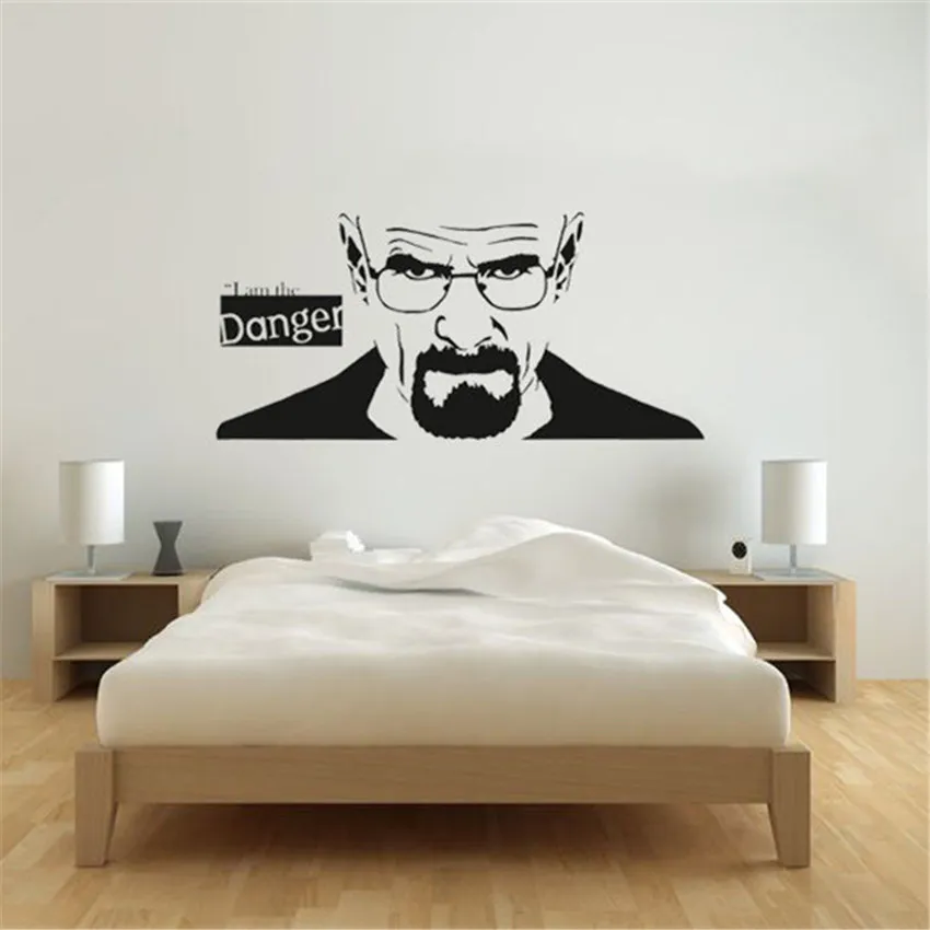 

Breaking Bad Wall Art - "I Am The Danger" Vinyl Decals Game Transfer Art Decor Boy Room Wall decoration Sticker D738
