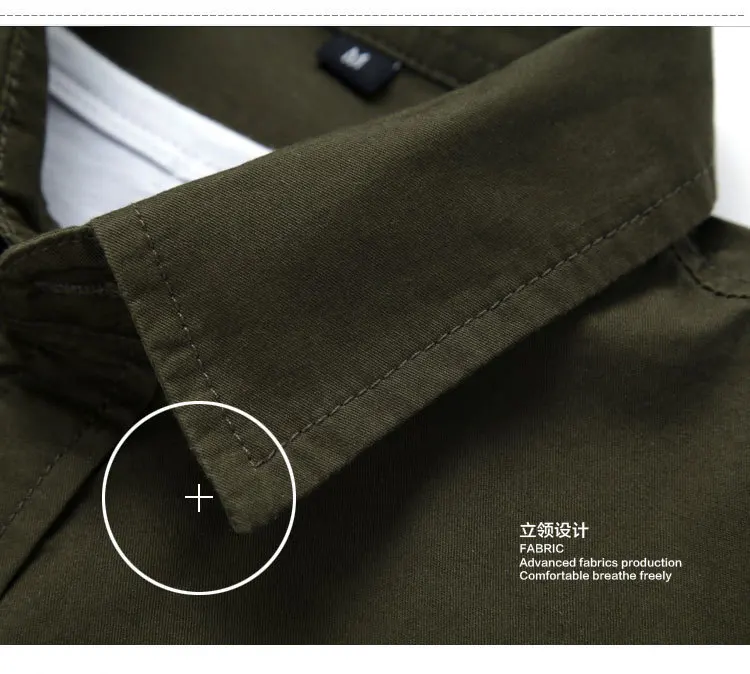 Плюс Размер 6XL брендовая мужская рубашка хлопок Новая Мода с длинным рукавом Военная Мужская одежда
