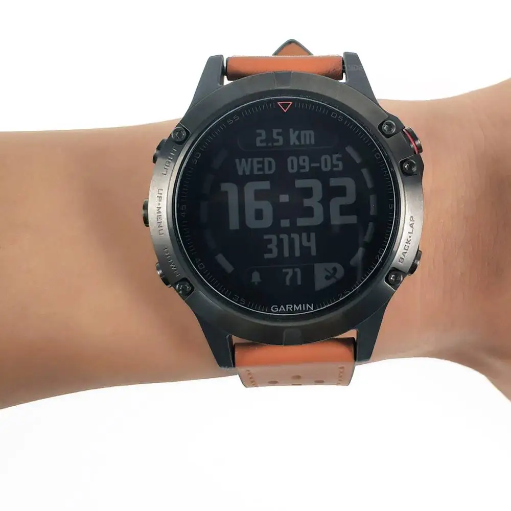 YOOISDE 22 мм ремешок из натуральной кожи сменный ремешок для часов Garmin Fenix 5/F Plus/Forerunner 935/Quatix 5 браслет