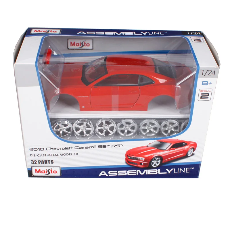 Maisto Bburago, новинка, 1:24 2010, Camaro SS RS, сборка, сделай сам, гоночный литой под давлением, модель, набор, игрушечный автомобиль для детей, подарки на день рождения, оригинальная коробка