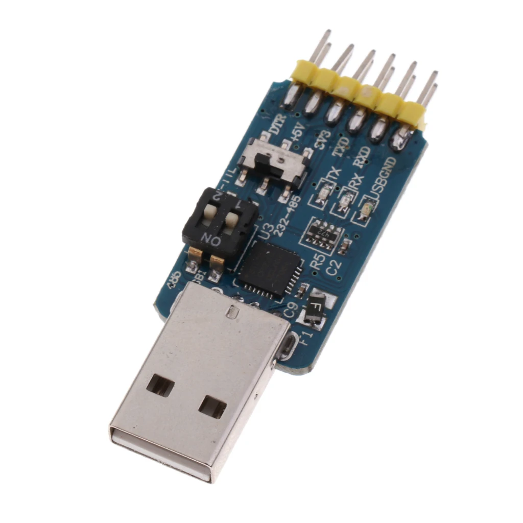 6-в-1 USB2.0 для ttl/UART/RS485/RS232/CP2102 модуль последовательного преобразователя постоянного тока