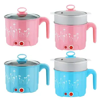 

Multi-function Electric Skillet Noodles Rice Cooker Thermal Insulation Cooking Pot Pan Food Container Electric Heating Lunchbox