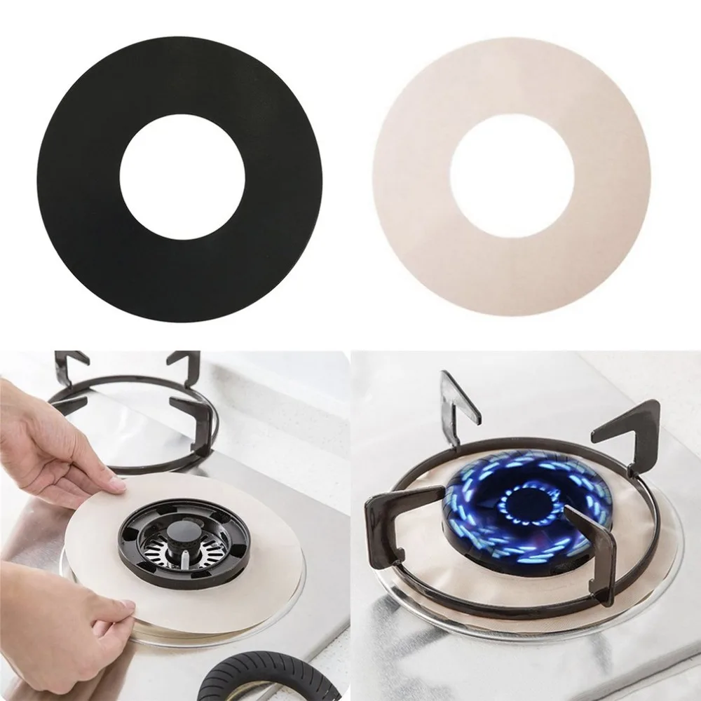 21.5CM Reusable Home Kitchen Cleaning Tools Easy To Clean Gas Range Stovetop Burner Protector Liner Covers Special tools | Дом и сад