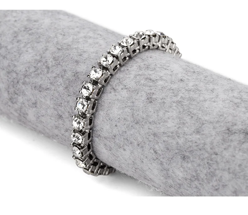 5 мм кубический цирконий в стиле «хип-хоп» Для женщин Для мужчин ювелирные изделия 18/19/20/21 см свадебный подарок пара теннисные зубец Cz браслет побрякушка льдом