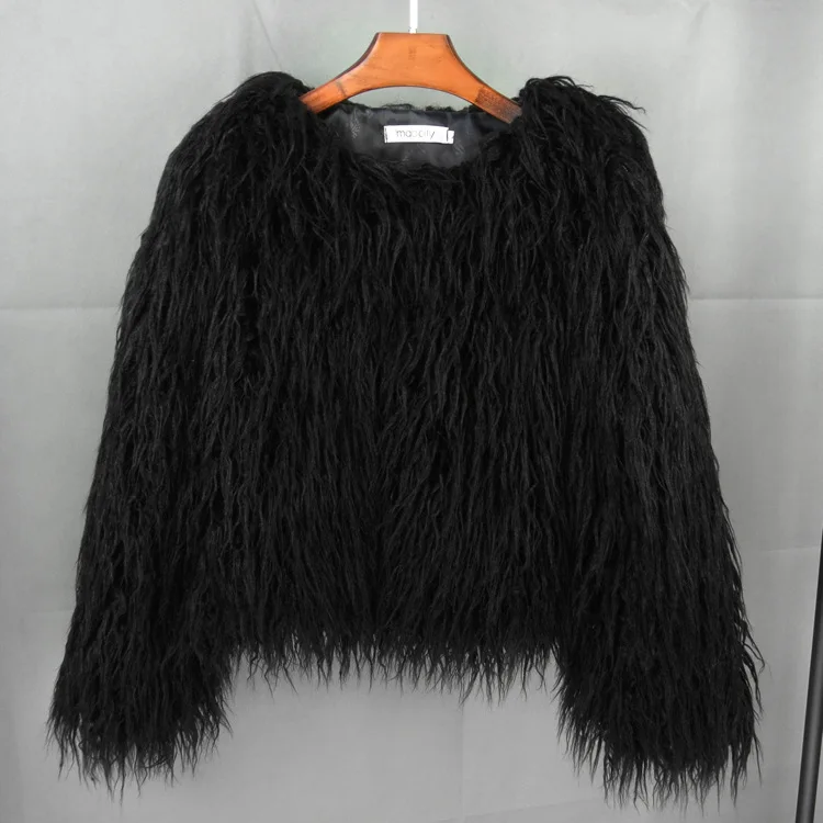 

New Fur Jacket Faux Fur Jacket Solid Color Imitation Wool Fashion Casual Women Short Jacket